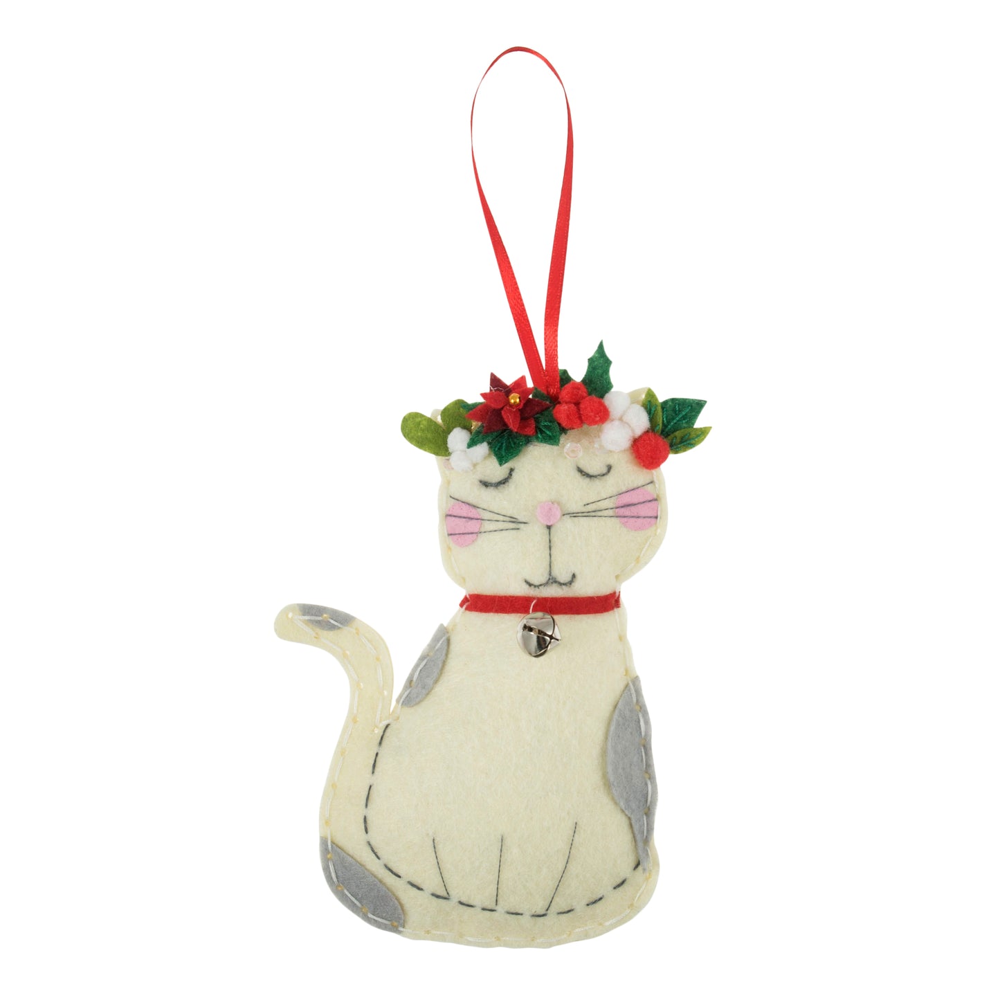 Cat - Christmas Felt Decoration Kit
