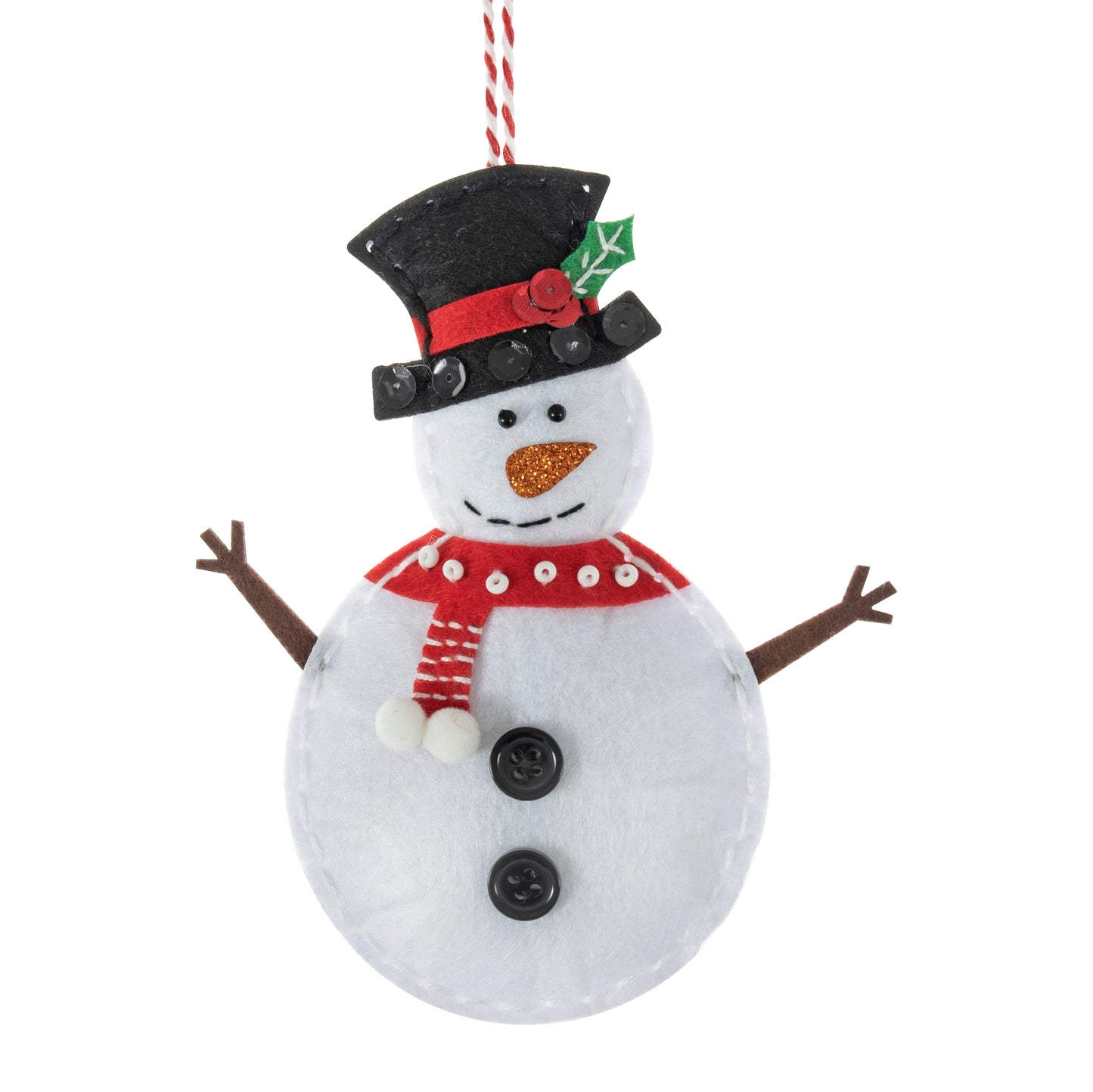 Snowman - Christmas Felt Decoration Kit