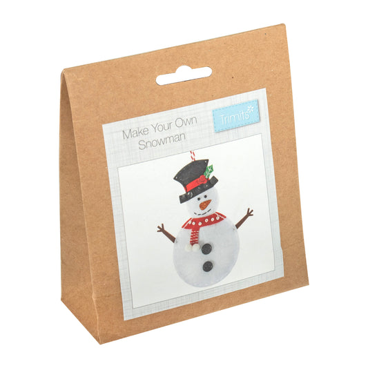 Snowman - Christmas Felt Decoration Kit
