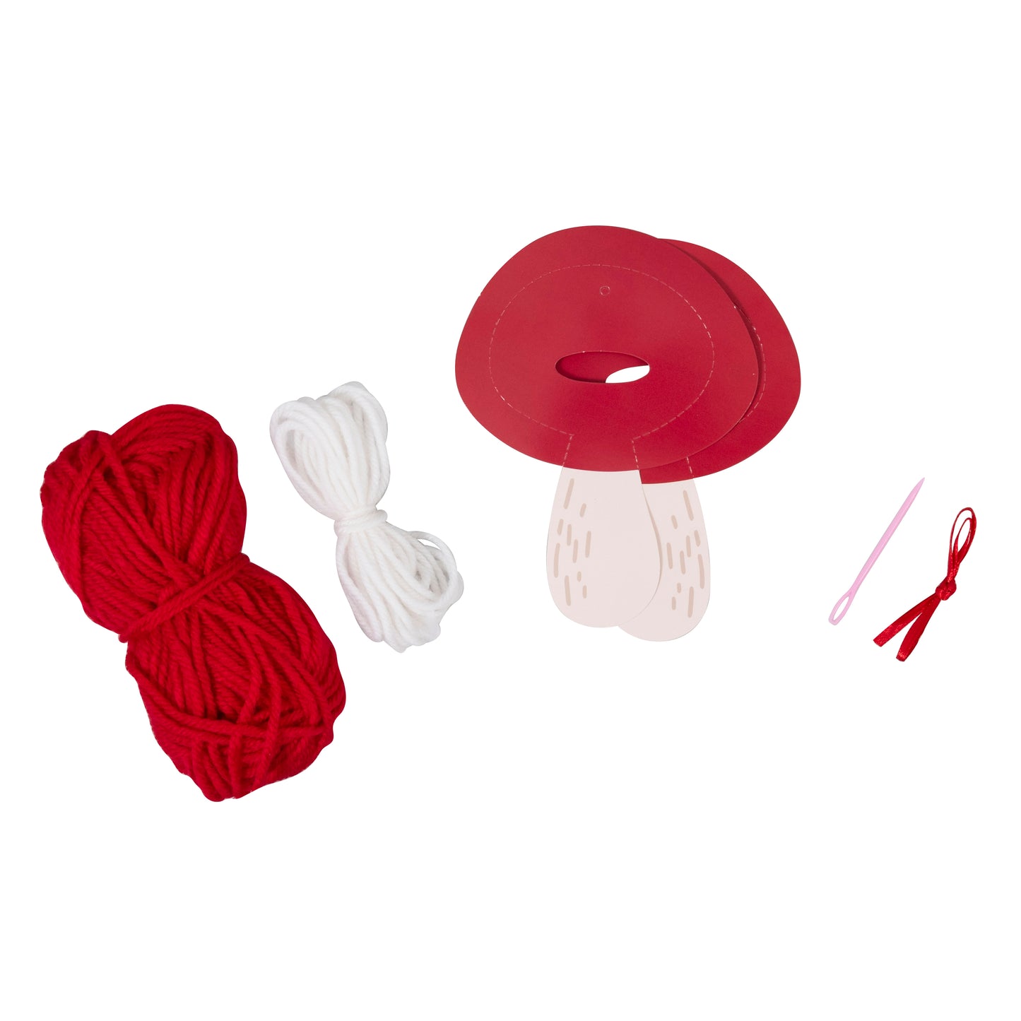 Toadstool - Pom Pom Decoration Kit