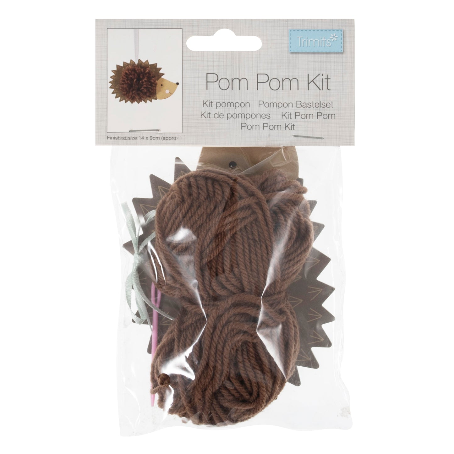 Hedgehog - Pom Pom Decoration Kit