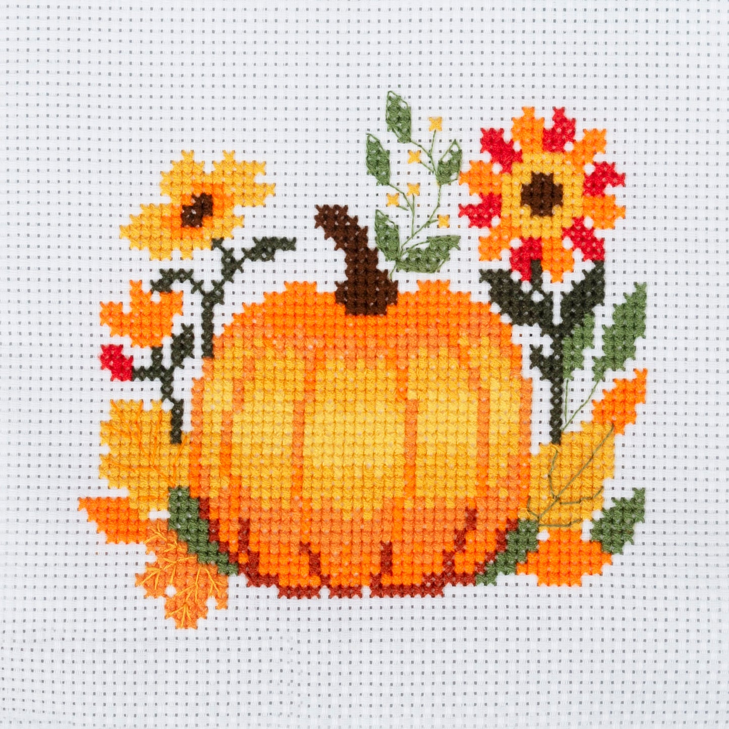 Pumpkin - Mini Counted Cross Stitch Kit