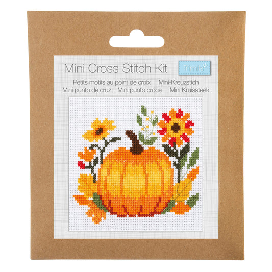 Pumpkin - Mini Counted Cross Stitch Kit