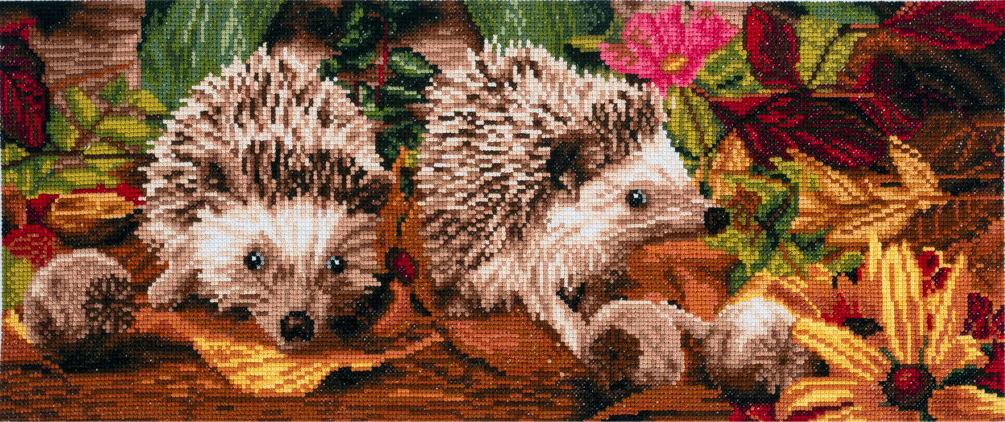 Hedgehogs - Large Counted Cross Stitch Kit