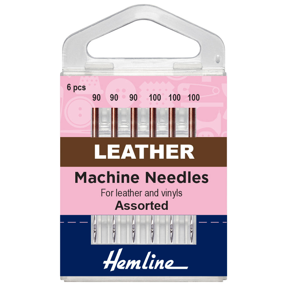 Leather Assorted Size Machine Needles - Hemline