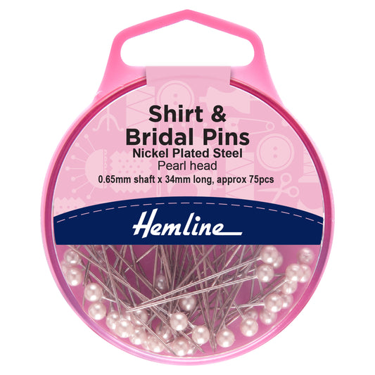 Shirt/Bridal Pins - 34mm Nickel - Hemline