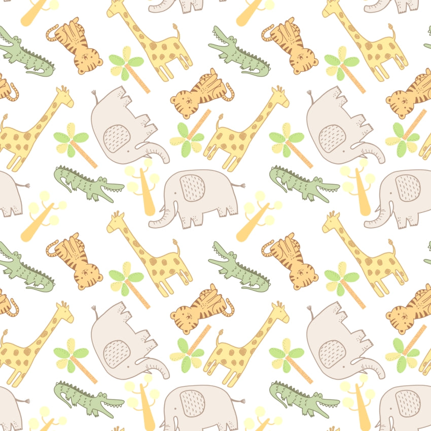 Tossed Animals - Callie's Choice Cotton Print Fabric - per half metre