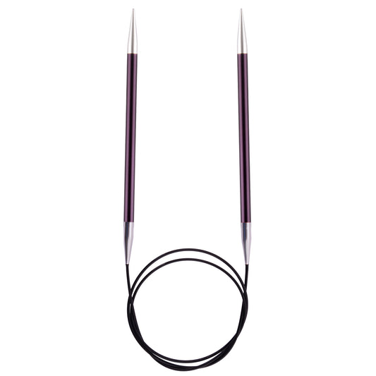 6mm x 40cm - Zing Fixed Circular Knitting Pin