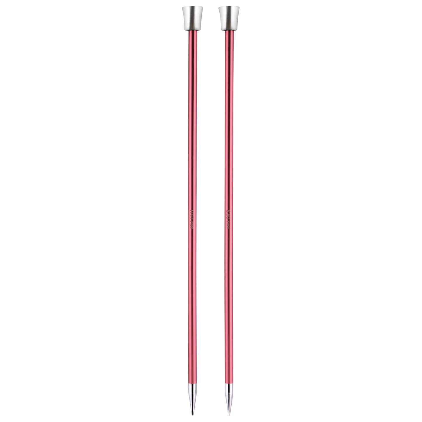 6.5mm x 30cm - Zing Single Ended Pair Knitting Needles