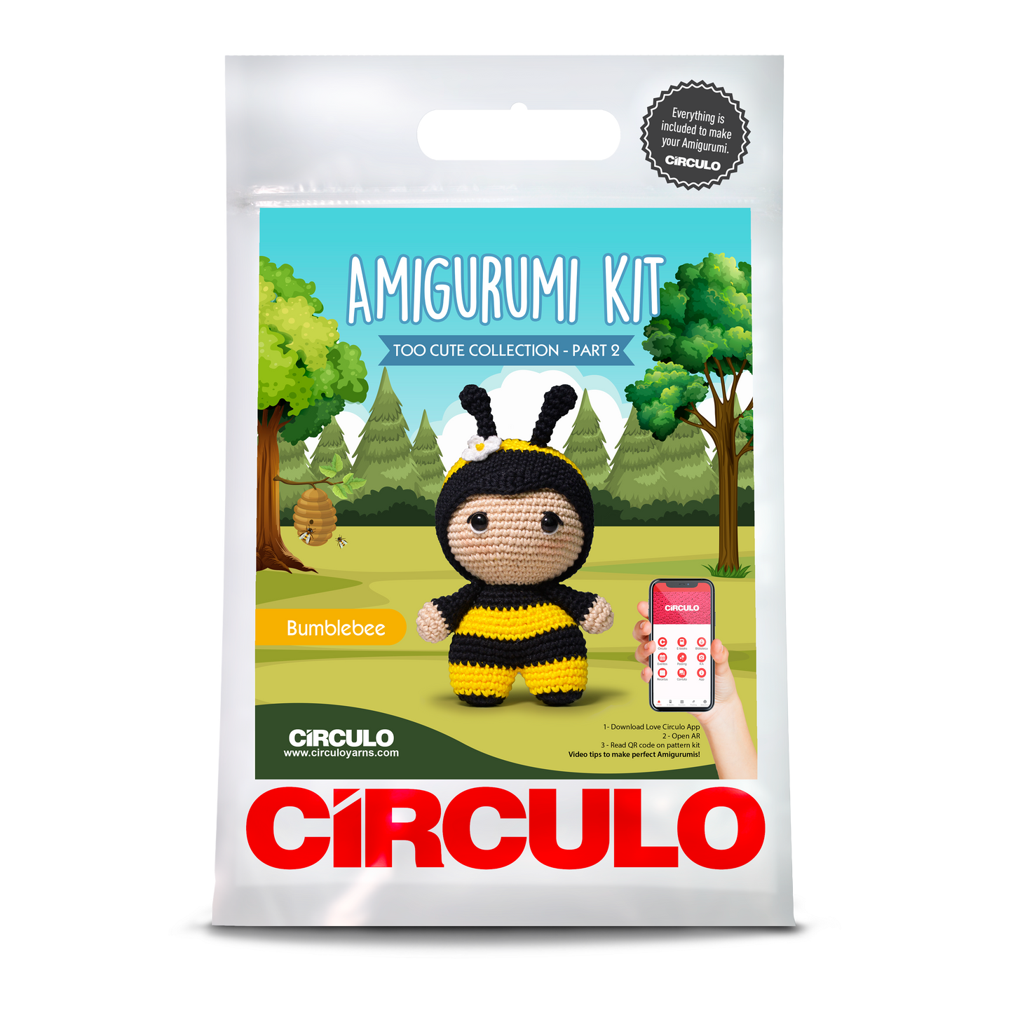 Too Cute 2 Bumblebee - Circulo Amigurumi Kit