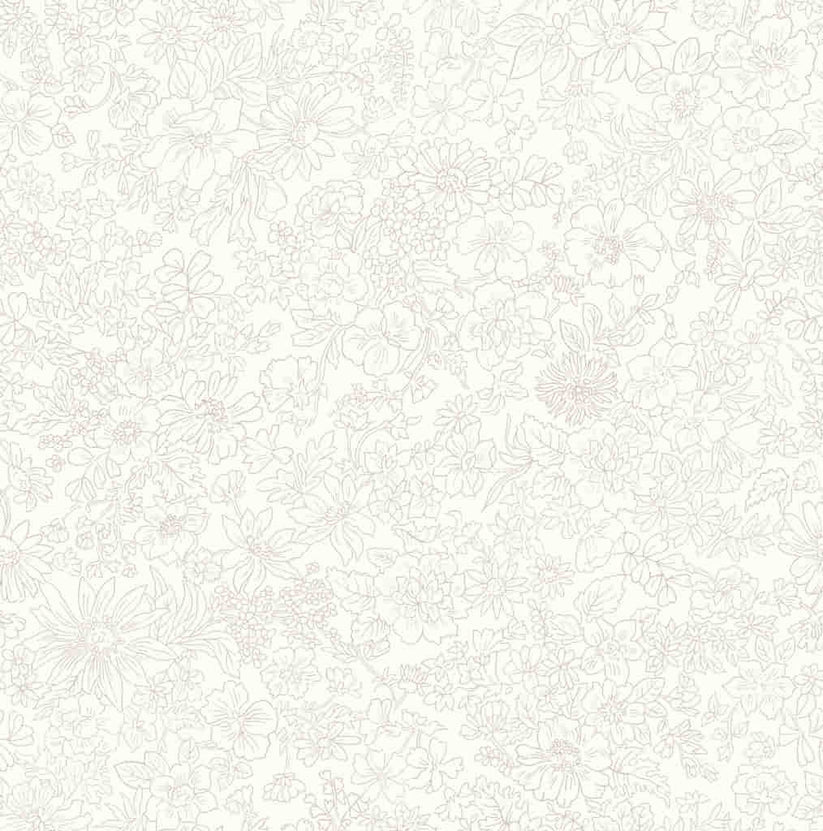 Ivory A - Emily Belle - Liberty Cotton Print Fabric - per half metre