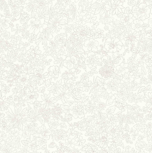 Ivory A - Emily Belle - Liberty Cotton Print Fabric - per half metre