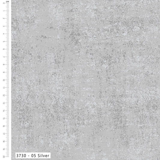 Silver - Textured Blender Cotton Print Fabric - per half metre