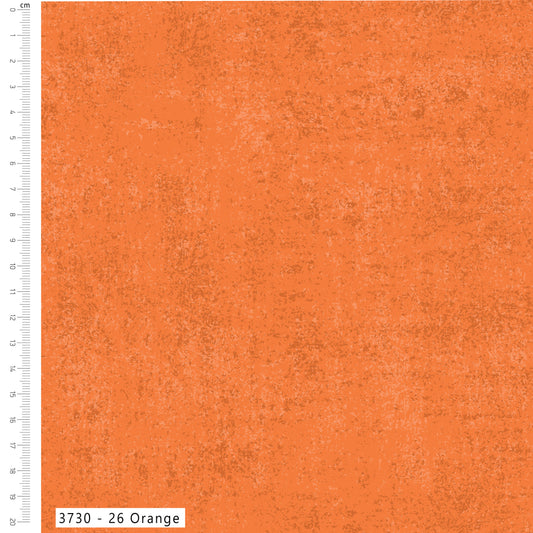 Orange - Textured Blender Cotton Print Fabric - per half metre