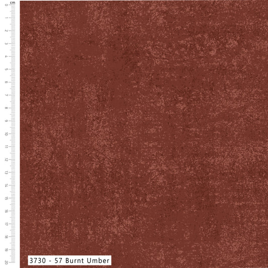 Burnt Umber - Textured Blender Cotton Print Fabric - per half metre