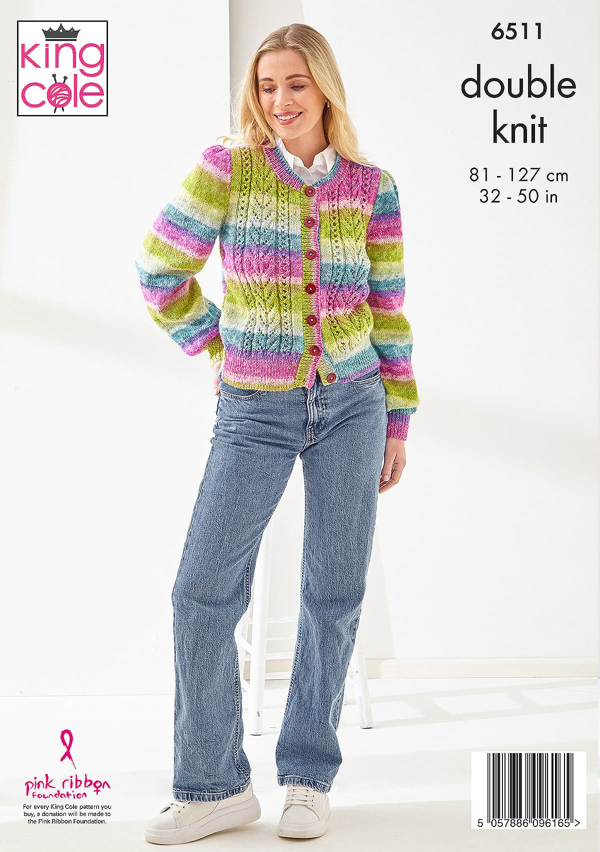 King Cole Pattern 6511 - Cardigan & Sweater knitted in Bramble DK