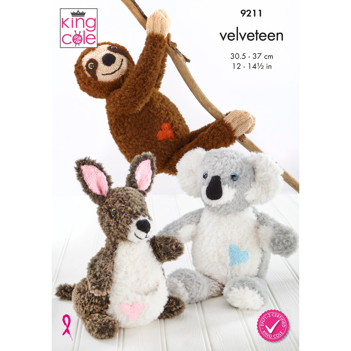 King Cole Pattern 9211 - Knitted Australian & South American Toy Animals