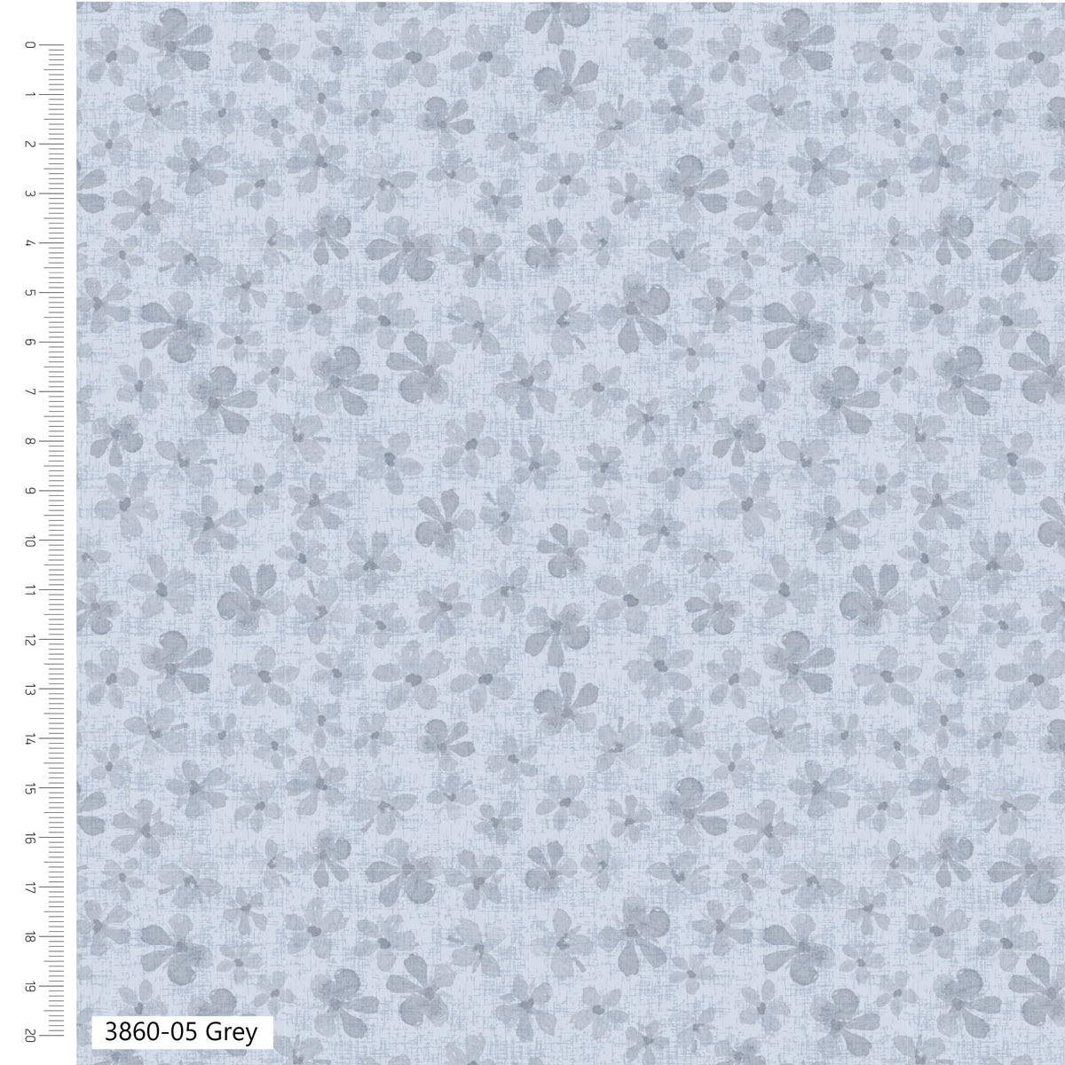 Light Grey - Petal Palette Blender Cotton Print Fabric - per half metre