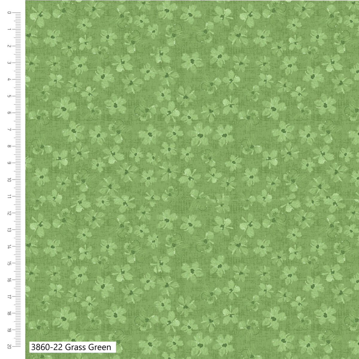 Grass Green - Petal Palette Blender Cotton Print Fabric - per half metre