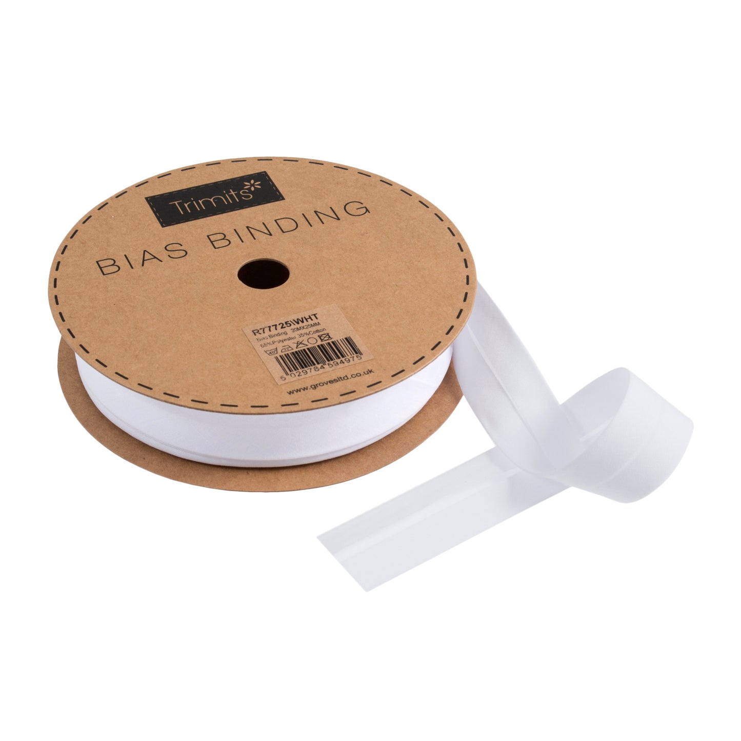 25mm Polycotton Bias Binding - Trimits - per metre