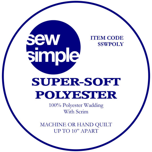 Sew Simple Super Soft 100% Polyester Wadding - per half metre