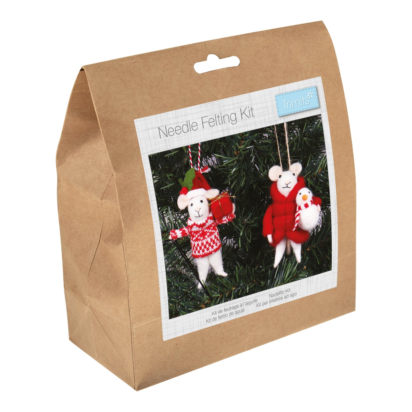 Mice Friends Duo - Needle Felting Kit