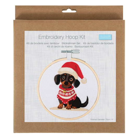 Woof - Mini Embroidery Kit with Hoop