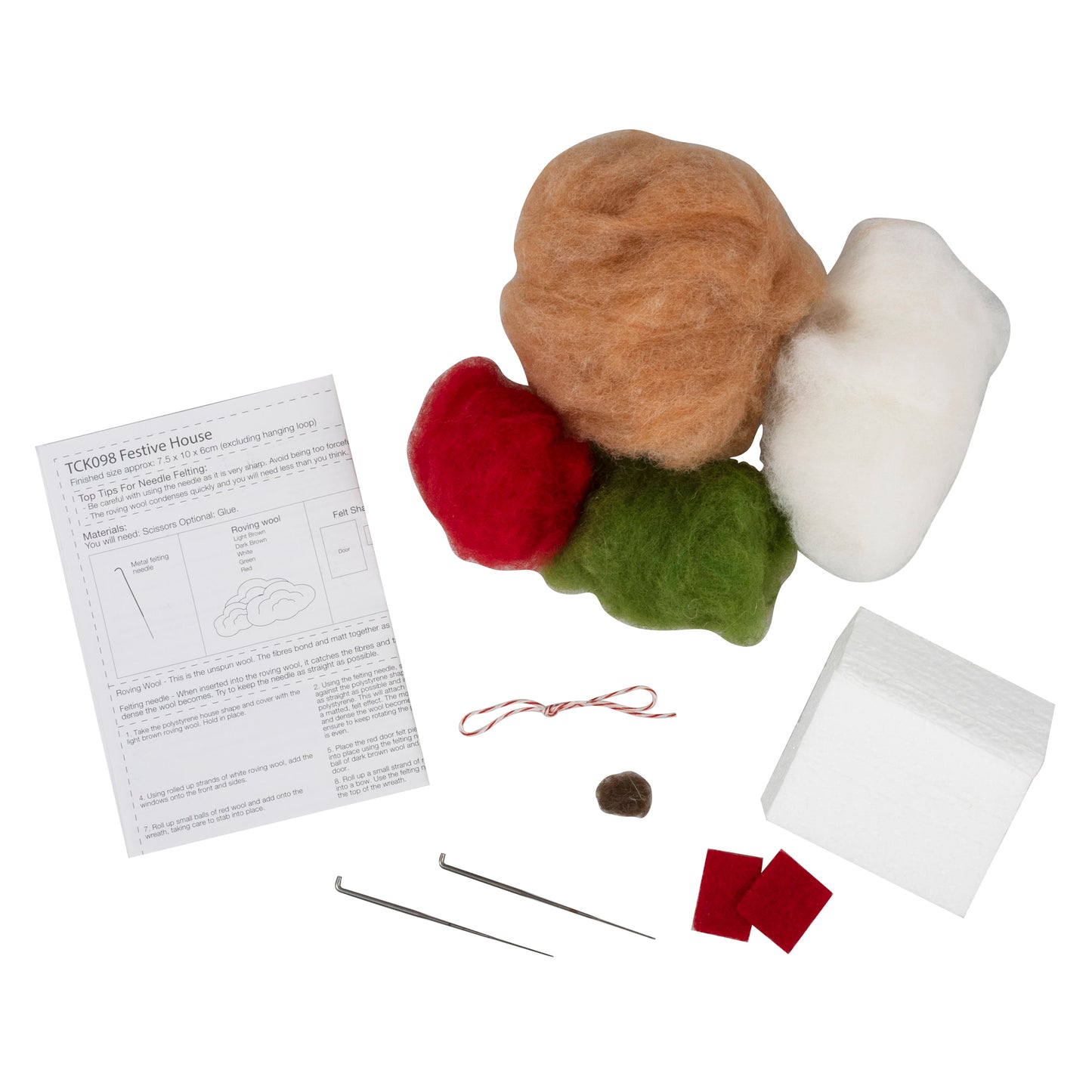 Festive House - Christmas Needle Felting Kit