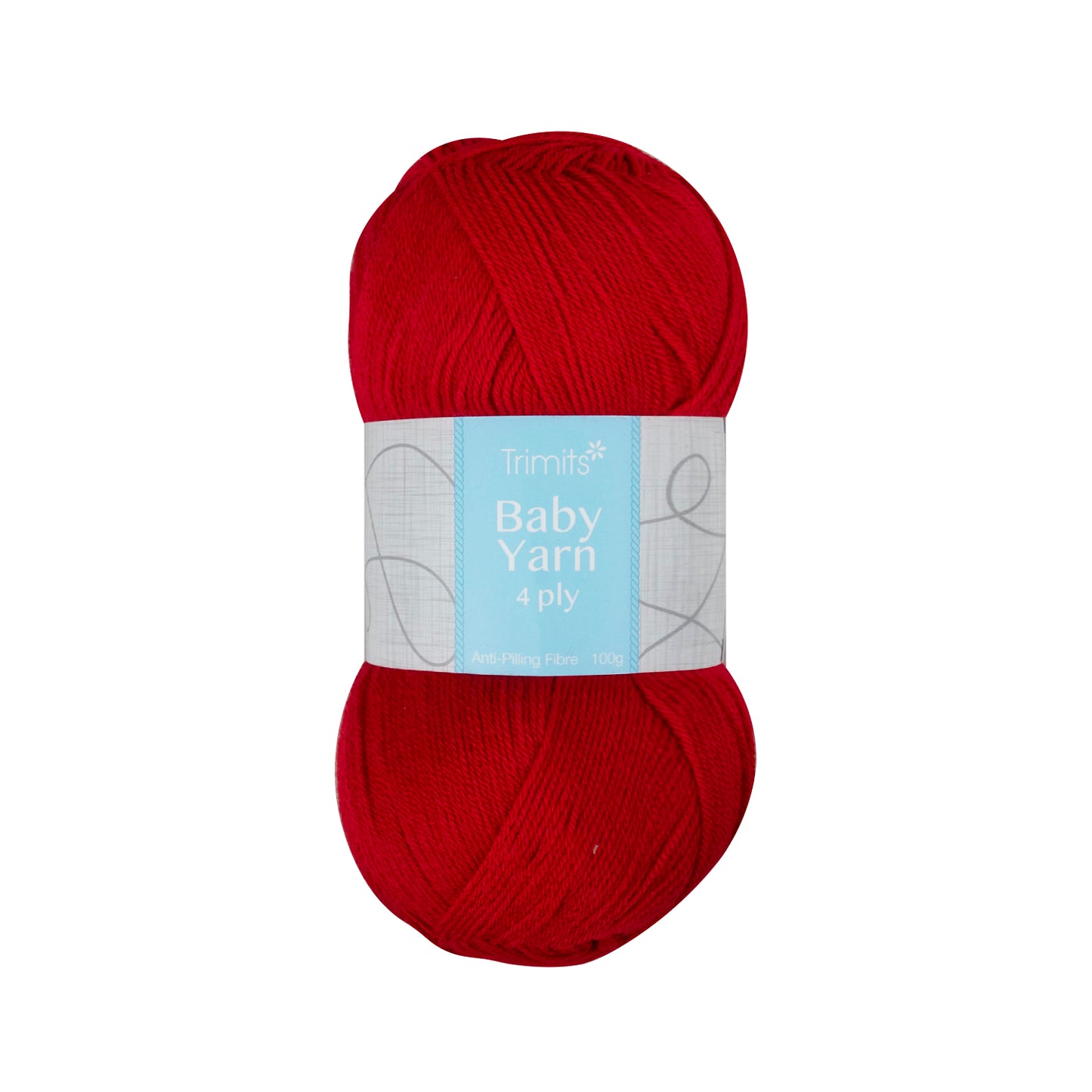Red - Trimits Baby Yarn 4ply 100g