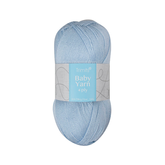 Baby Blue - Trimits Baby Yarn 4ply 100g