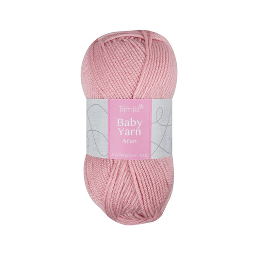 Baby Pink - Trimits Baby Aran 100g