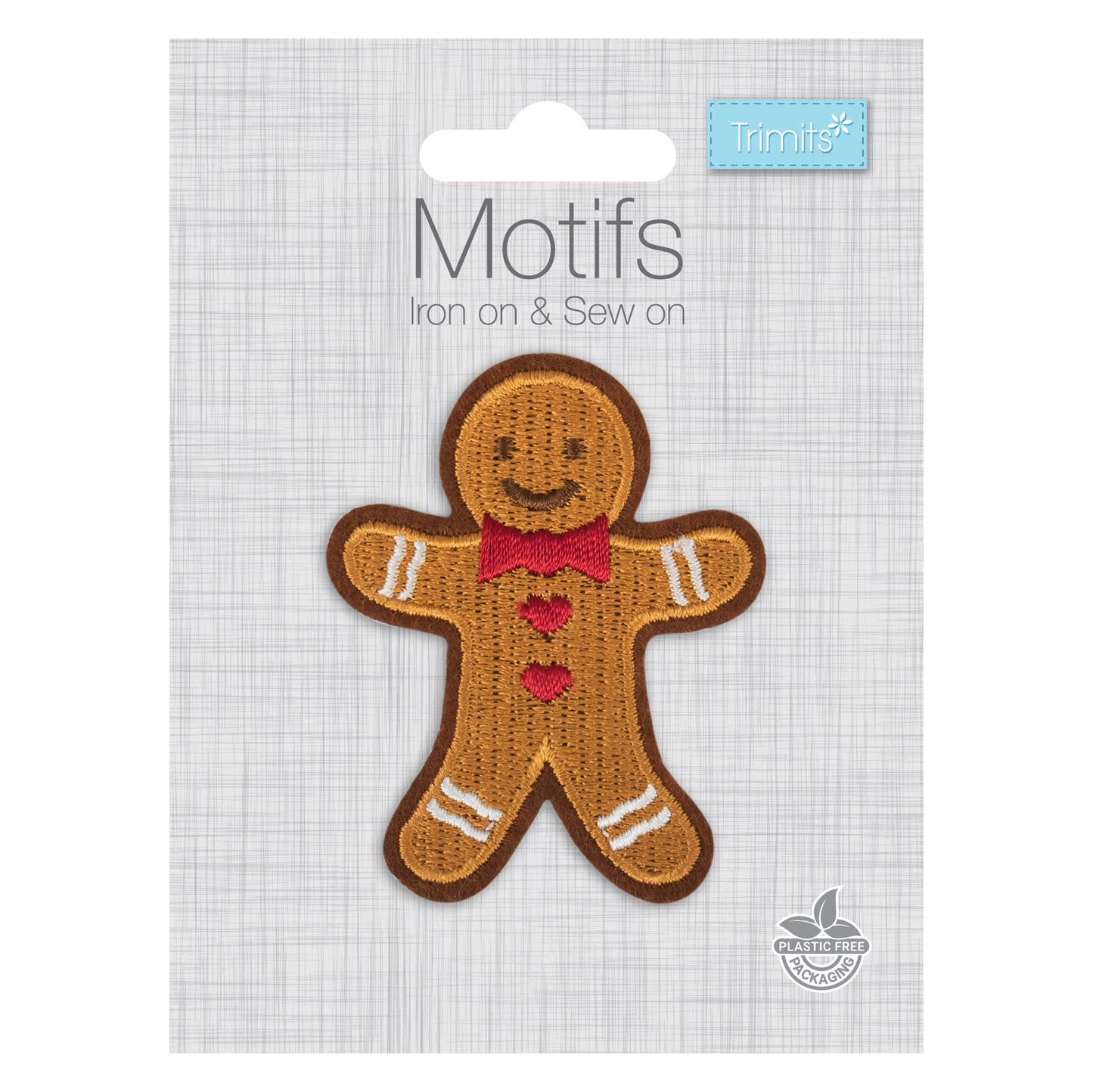 Gingerbread Man - Christmas Iron On Motif