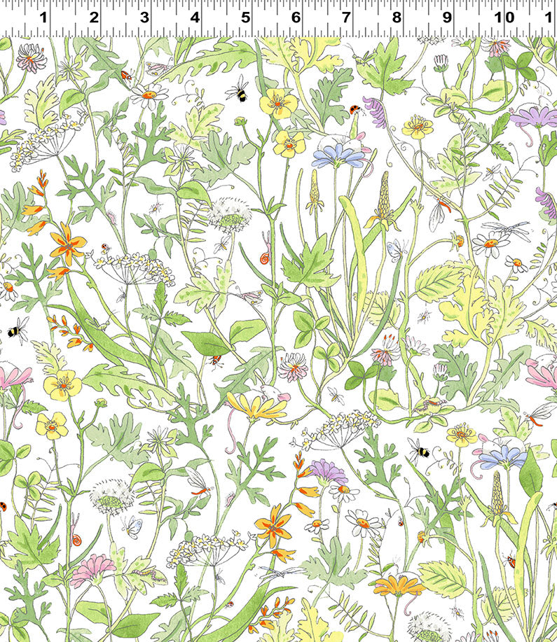 Mouseplay Meadow - Mouseplay Cotton Print Fabric - per half metre