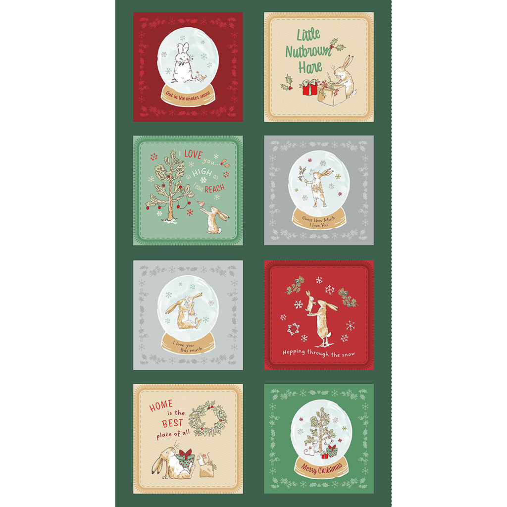 Festive Blocks - Guess How Much I Love You 2026 Cotton Print Fabric - per panel