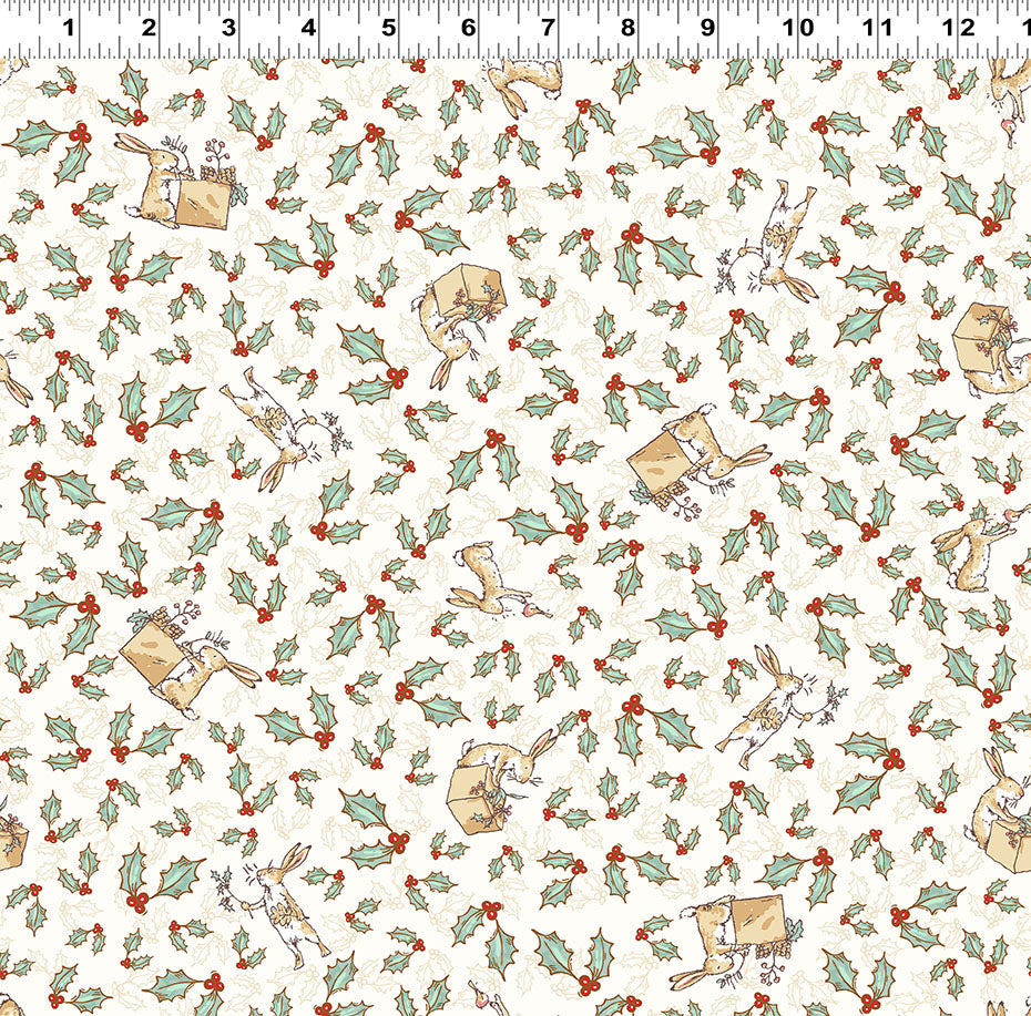 Tossed Bunnies - Guess How Much I Love You 2026 Cotton Print Fabric - per half metre