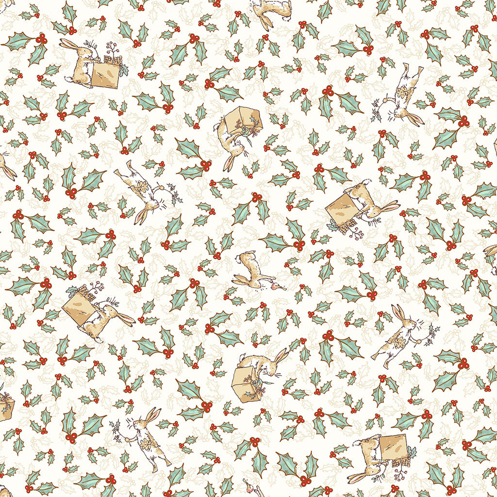Tossed Bunnies - Guess How Much I Love You 2026 Cotton Print Fabric - per half metre