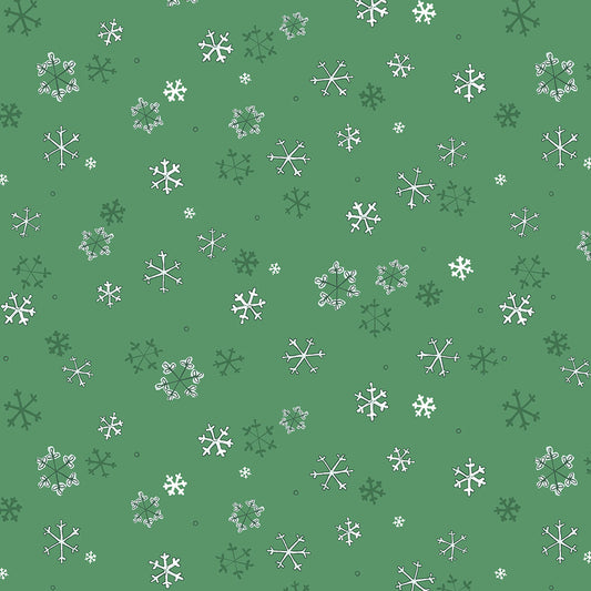 Snowflakes on Forest - Guess How Much I Love You 2026 Cotton Print Fabric - per half metre