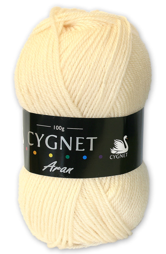 Cream - Cygnet Aran 100g - Cygnet Yarn