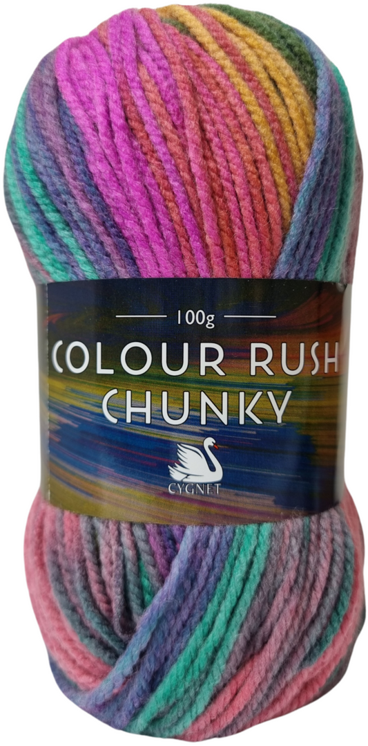 Razzleberry - Cygnet Colour Rush Chunky 100g