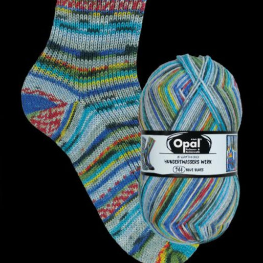 Blue Blues (4050) - Opal Hundertwasser 4ply