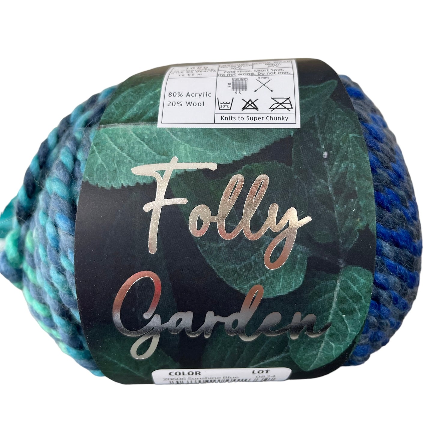 Sunshine Blue - Folly Garden Super Chunky