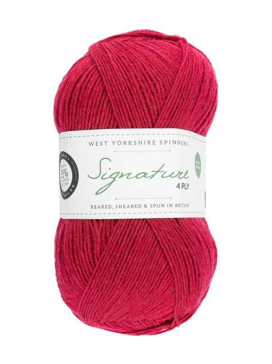 Cherry Drop 529 - Signature 4ply Yarn - West Yorkshire Spinners