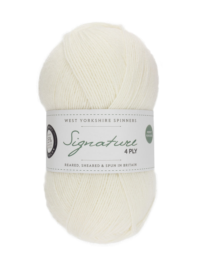 Marshmallow 011 - Signature 4ply Yarn - West Yorkshire Spinners