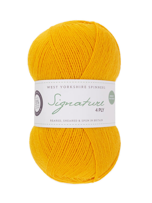 Sunflower 1001 - Signature 4ply Yarn - West Yorkshire Spinners