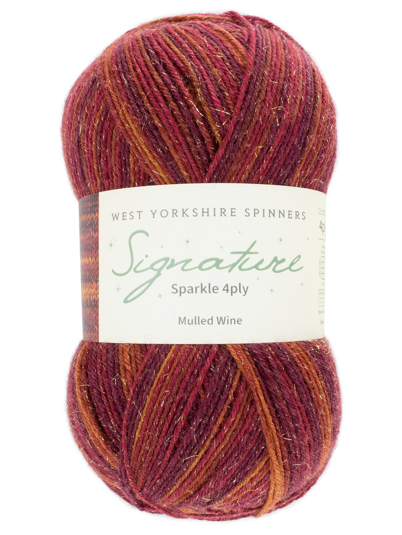 Mulled Wine 1295 - Signature Sparkle 4ply Yarn - West Yorkshire Spinners