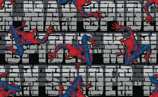 Marvel Cotton Print - Spiderman Crawler