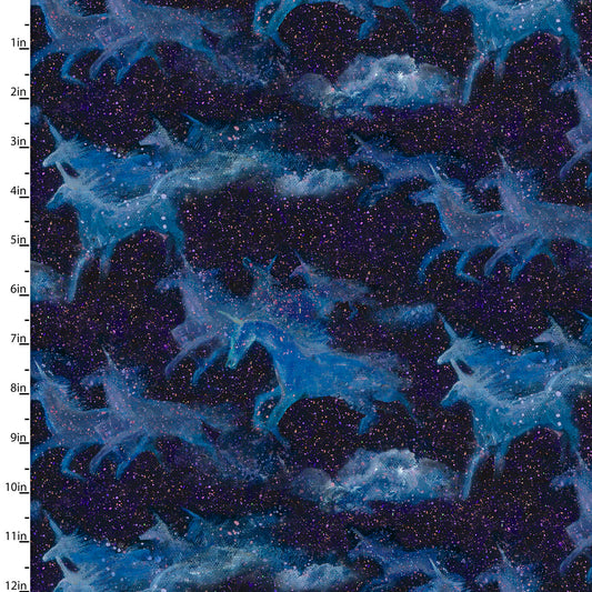 Celestial Journey Cotton Print - Flight