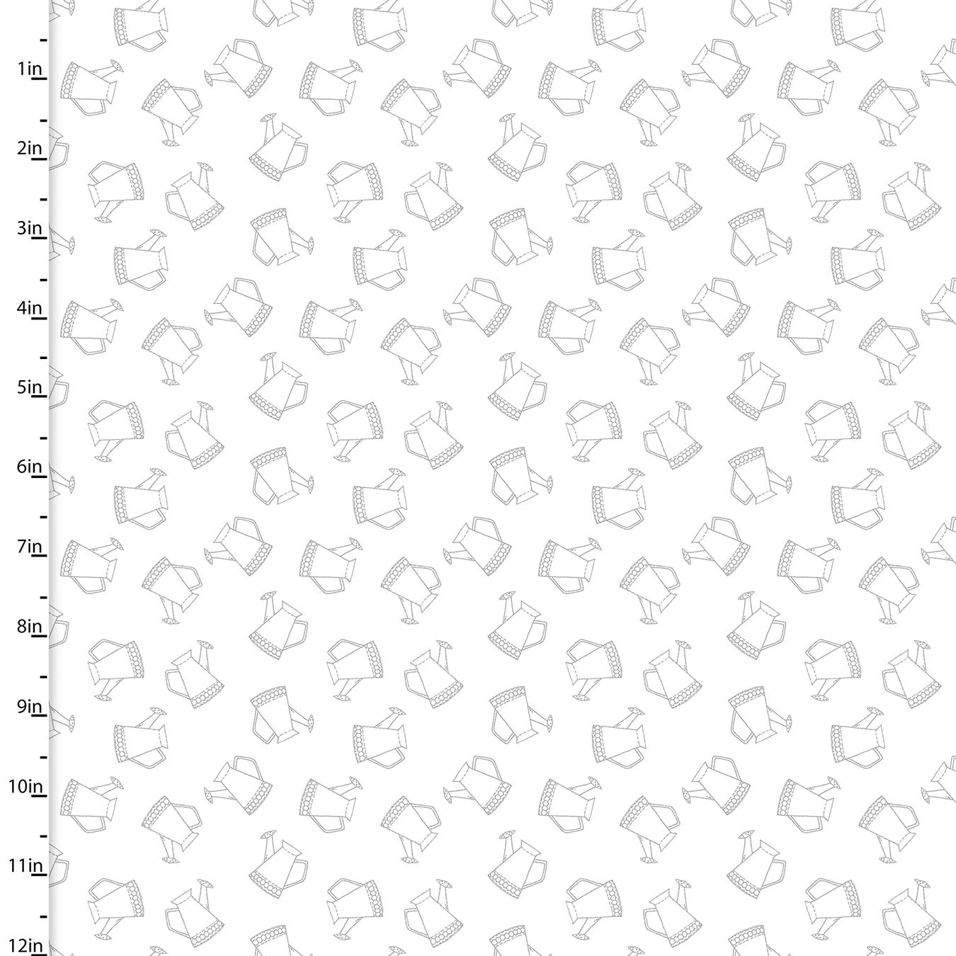 Feed the Bees Cotton Print - White Pitcher