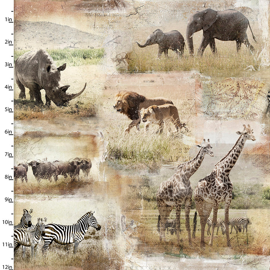 Global Luxe Cotton Print - Animals