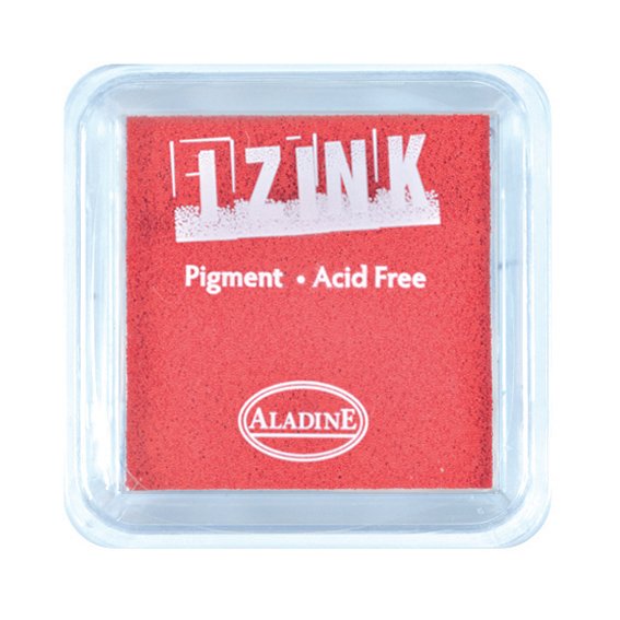 Red Izink 5x5cm Pigment Ink Pad